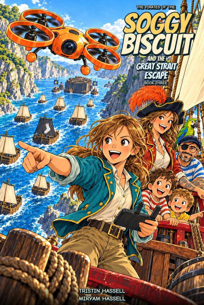 Cover of The Pirates of the Soggy Biscuit and the Great Strait Escape